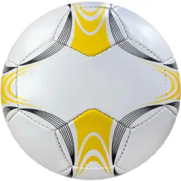 Colour & Black Panel Promotional Soccer Ball Yellow-Black